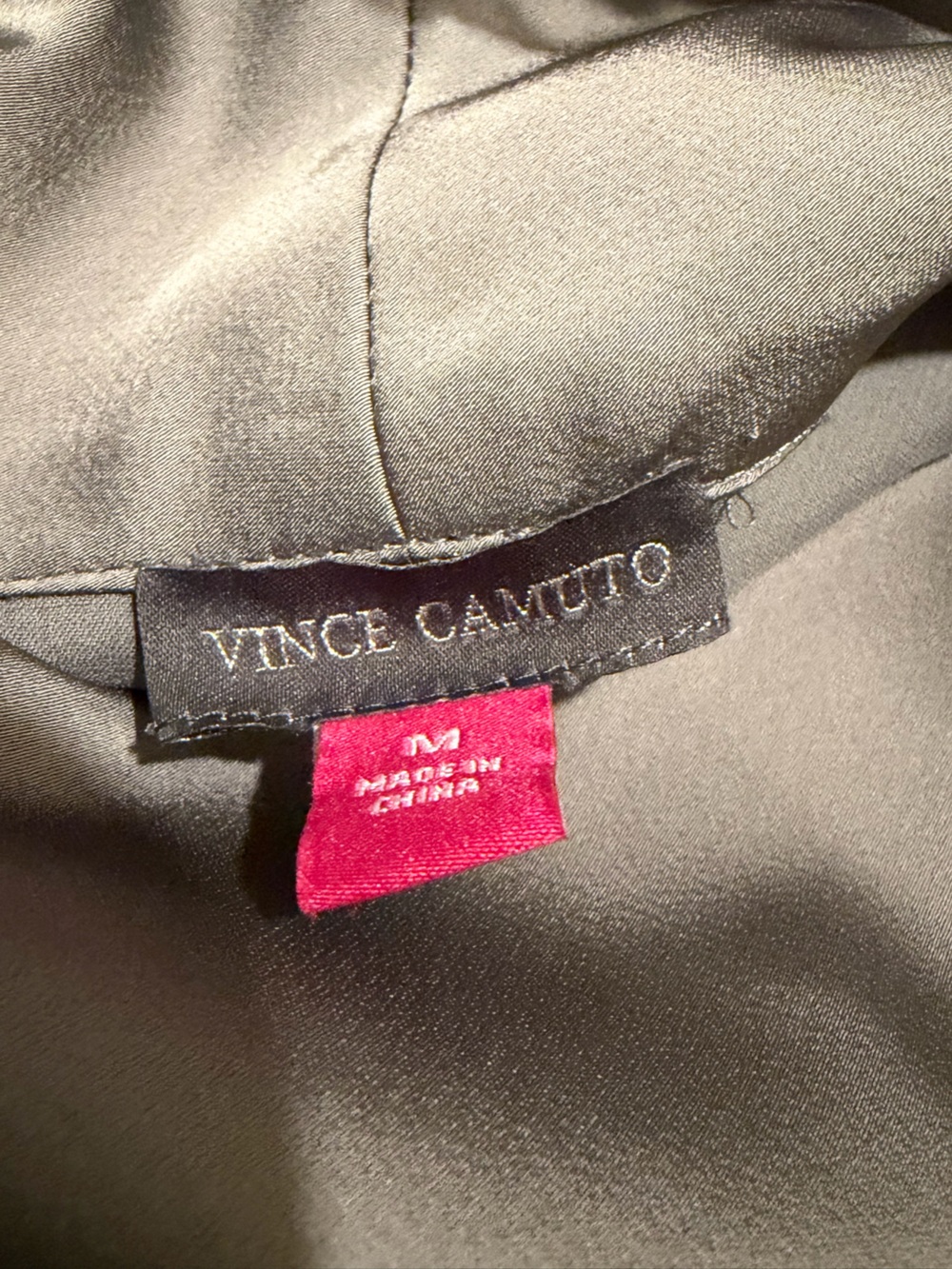 Vince Camuto Satin Cowl Neck Sleeveless Top - gray - Picture 5 of 6